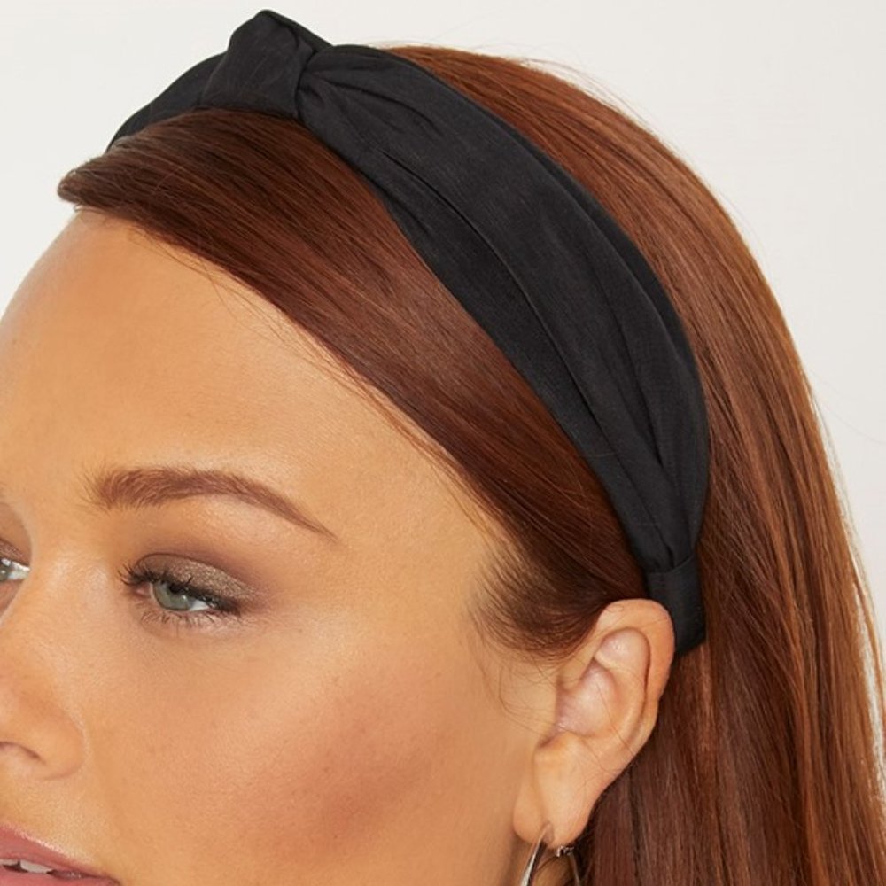 Eloquii Knotted Black Headband